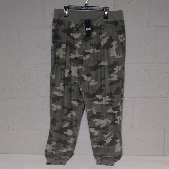 Lucky Brand Pants - Lucky Brand Linen Blend Camouflage Jogger Pants Size Large NWT
